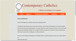 Desktop Screenshot of contemporarycatholics.org